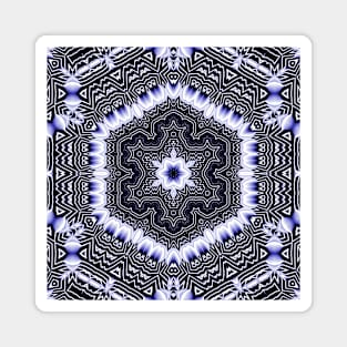 Periwinkle Snowflake Christmas Holiday Pattern Magnet