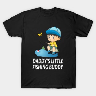 Dad's Fishing Buddy Cute Fish Sunglasses Youth Kids Premium Men V-Neck  Tshirt