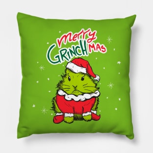 Merry Grinchmas bunny Pillow