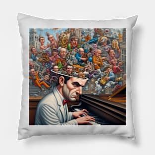 Piano Man Pillow