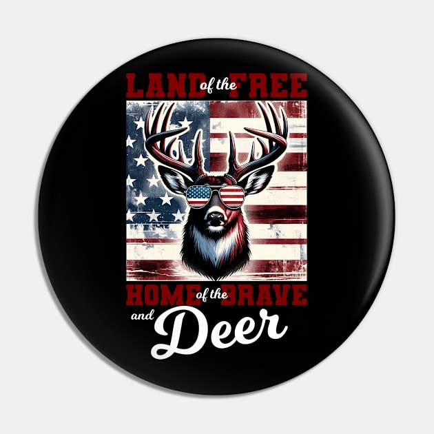 American Deer Pin by Muslimory