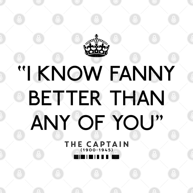 I know Fanny better - The Captain - BBC Ghosts by DAFTFISH