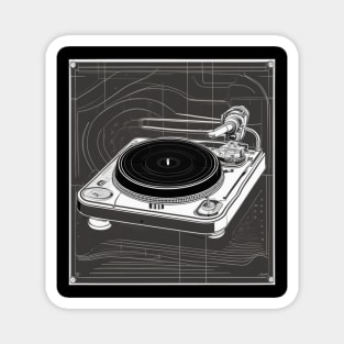 Turntable - Vintage Audio LP Vinyl Record Player Gift Magnet