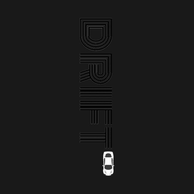 Drift Print Black Vertical by Auto-Prints