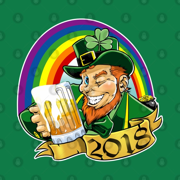 Drinking Leprechaun by Styleuniversal