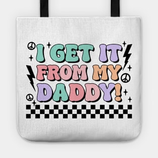 Groovy Daddy fathers day gift for husband dad Tote