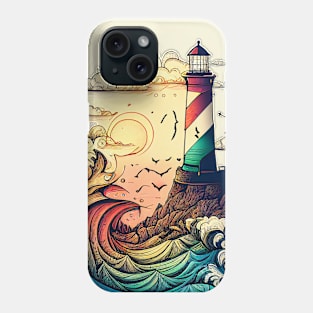 Lighthouse Colorful Art Creation V2 Phone Case