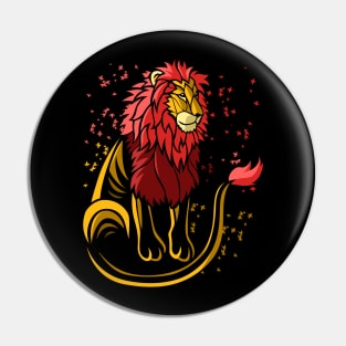 Lion tribal tail Pin