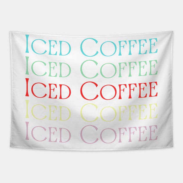 Colors Iced Coffee Tapestry by HobbyAndArt