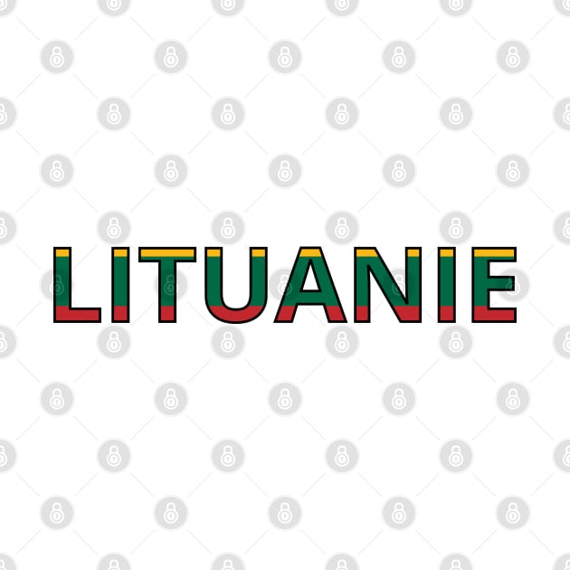 Drapeau Lituanie by Pixelforma