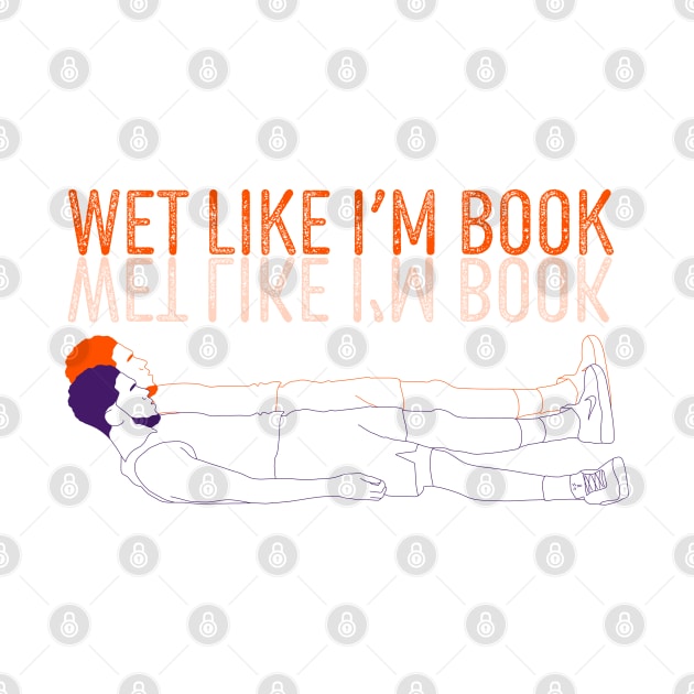 Devin Booker Wet Like I'm Book Minimalist Line Art Phoenix Basketball by Hevding