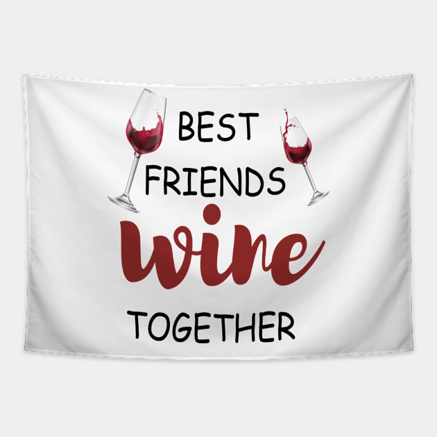 Wine Tasting - Wine Party - Wine Bachelorette Party - Wine Bridal Party - Bridesmaid - Napa - Girls Night Tapestry by ELMAARIF