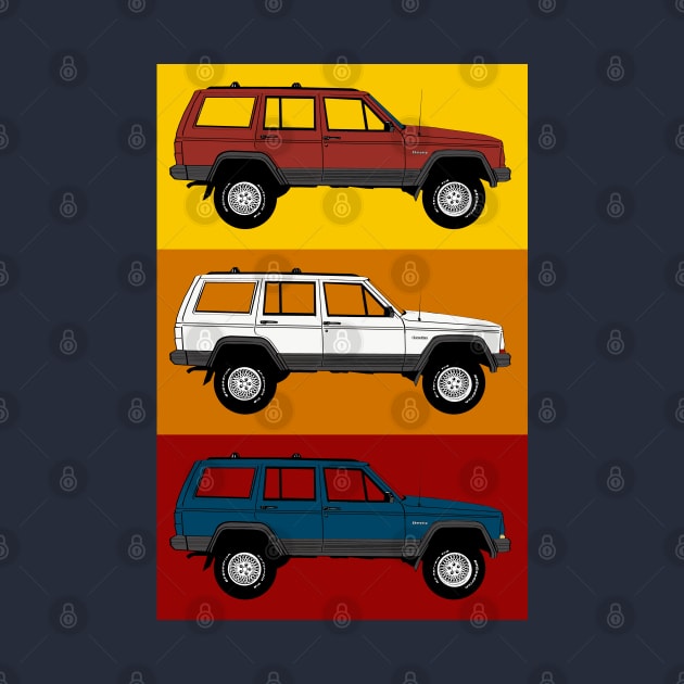 Jeep Cherokee Pop Art ~ Sedona palette by FanboyMuseum