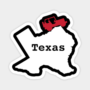 Texas Jeeps Magnet