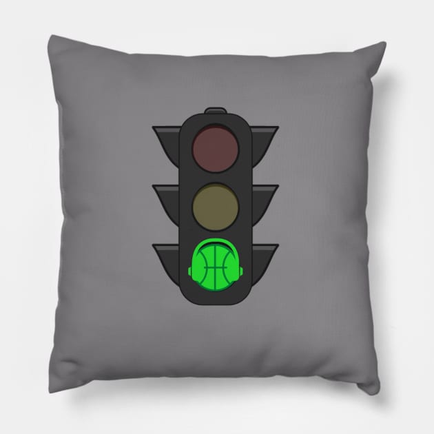 Green Light 2 Pillow by Shooters Touch