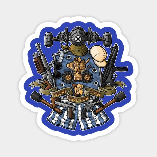 metal slug crest Magnet by TonyCenteno