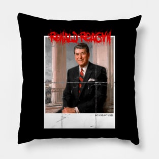 Ronald Reagan Punk Grindcore Poster Pillow