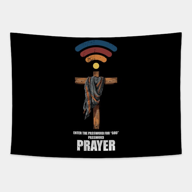 Password Prayer Tapestry by ChristianLifeApparel