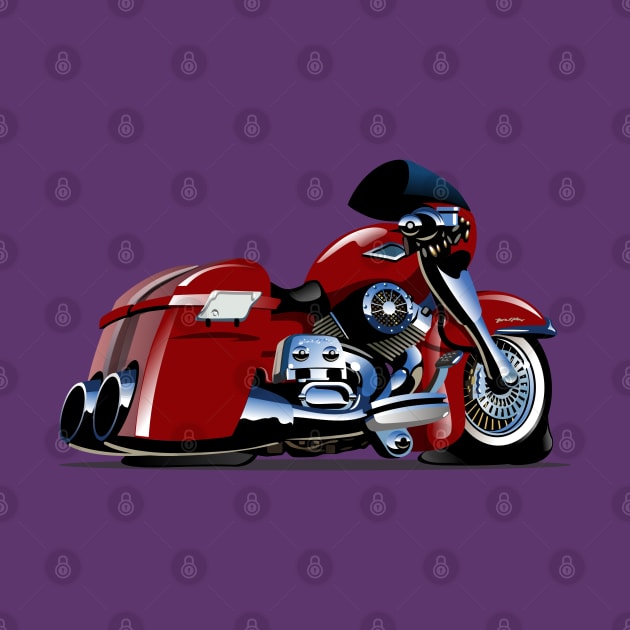 Cartoon Motorbike by Mechanik