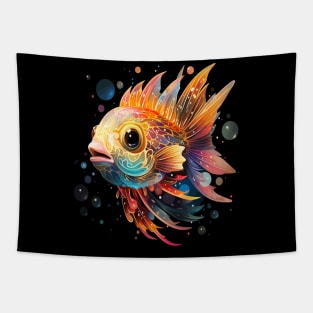 Puffer Fish Rainbow Tapestry