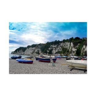 Beer beach Jurassic Coast Devon England T-Shirt