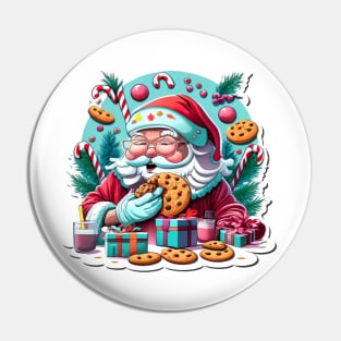 Santa Milk & Cookies Pin