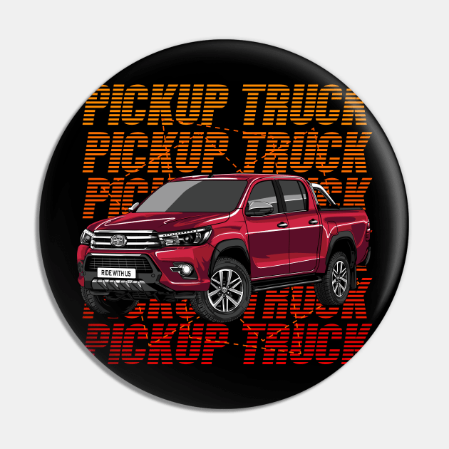 Pickup Truck Pin by VoidArtWear