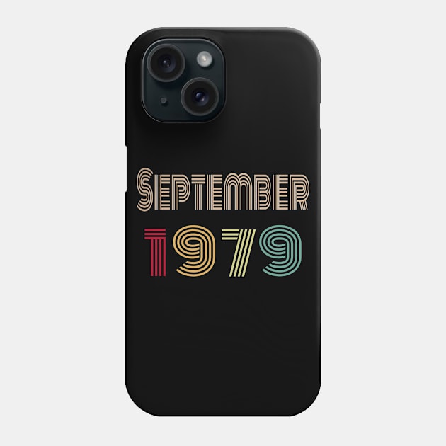 Happy 40th Birthday, Happy fortes Birthday, born in September 1979 Phone Case by maro_00