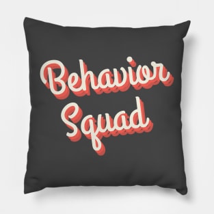 Retro Behavior Squad Pillow