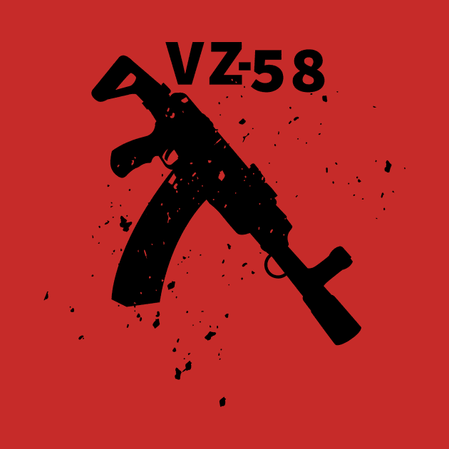 Black Assault rifle VZ-58 by YujiVI