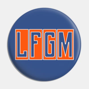 LFGM New York Baseball Block Design Pin