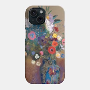 Bouquet of Flowers by Odilon Redon Phone Case