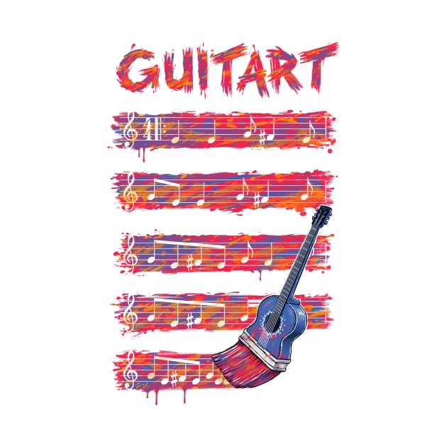 GuitArt Guitar Art by c0y0te7