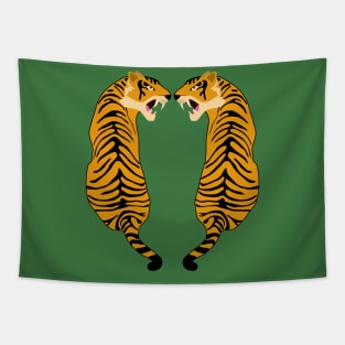 Yellow tigers Tapestry