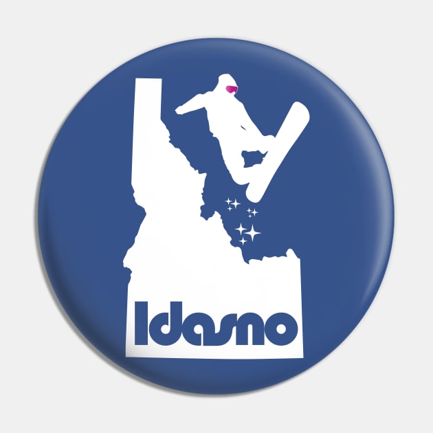 Idasno Boarder-White Pin by GrumpyDog