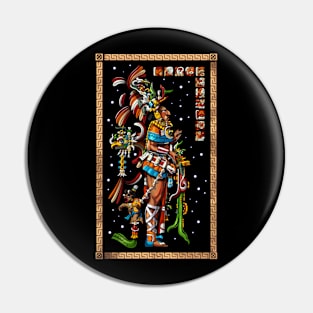 Mayan King Chan Bahlum II Pin