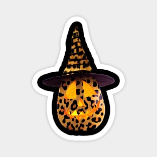 Leopard Skin Pumpkin Skin Magnet