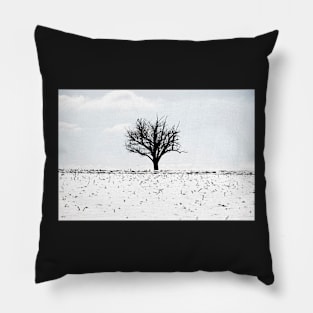 Winter landscape Pillow