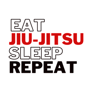 Funny Eat Jiu Jitsu Sleep Repeat T-Shirt