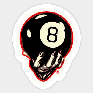 Realistic 8 Ball Pool Billiards Eight Ball Sticker for Sale by cinemapool