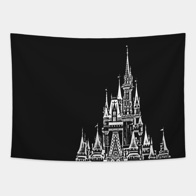 Magic Castle Light Blue Tapestry by FandomTrading