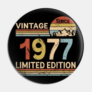 Vintage Since 1977 Limited Edition 46th Birthday Gift Vintage Men's Pin