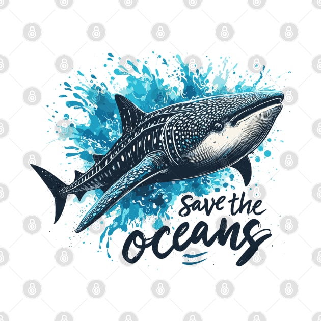 Whale shark - Save the oceans by PrintSoulDesigns