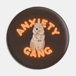 Anxious Quokka - Anxiety Gang Pin