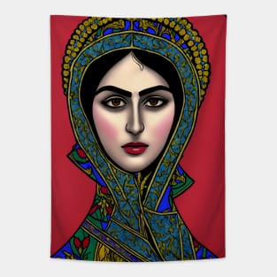 Iranian woman in a Byzantine style - Iran Tapestry