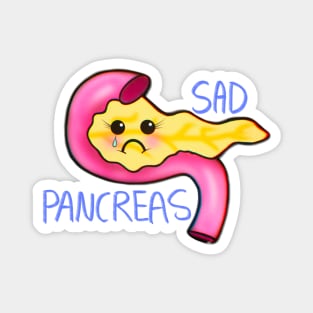 Sad Pancreatitis Pancreas Magnet