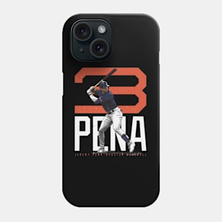 Jeremy Pena Houston Bold Number Phone Case