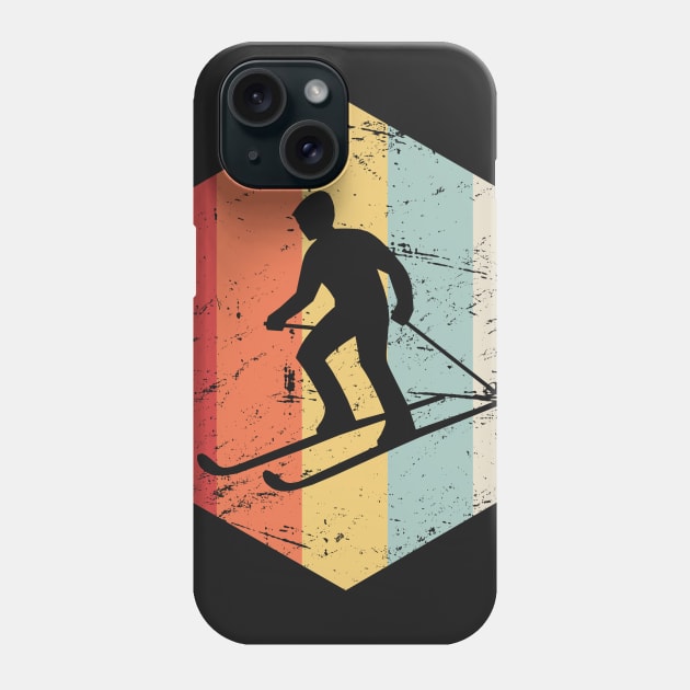 Retro 70s Winter Sports Ski Icon Phone Case by MeatMan