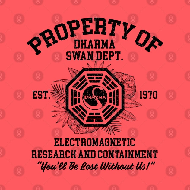 Property of Dharma Swan Department by Alema Art