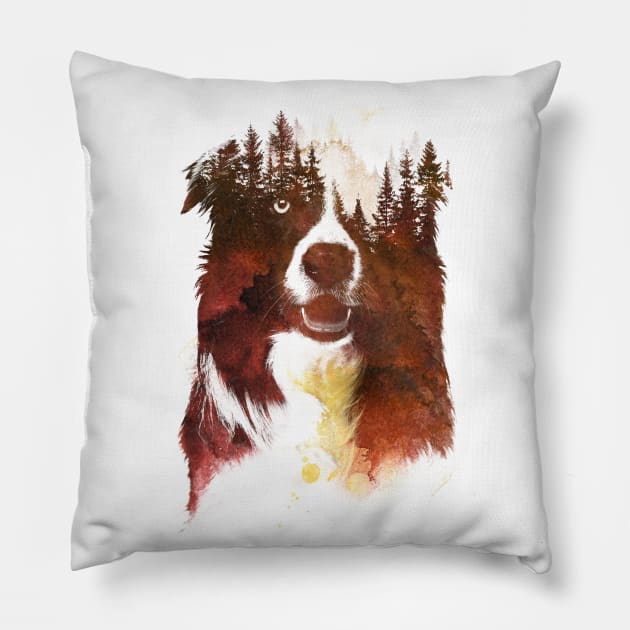 One Night In The Forest Pillow by astronaut